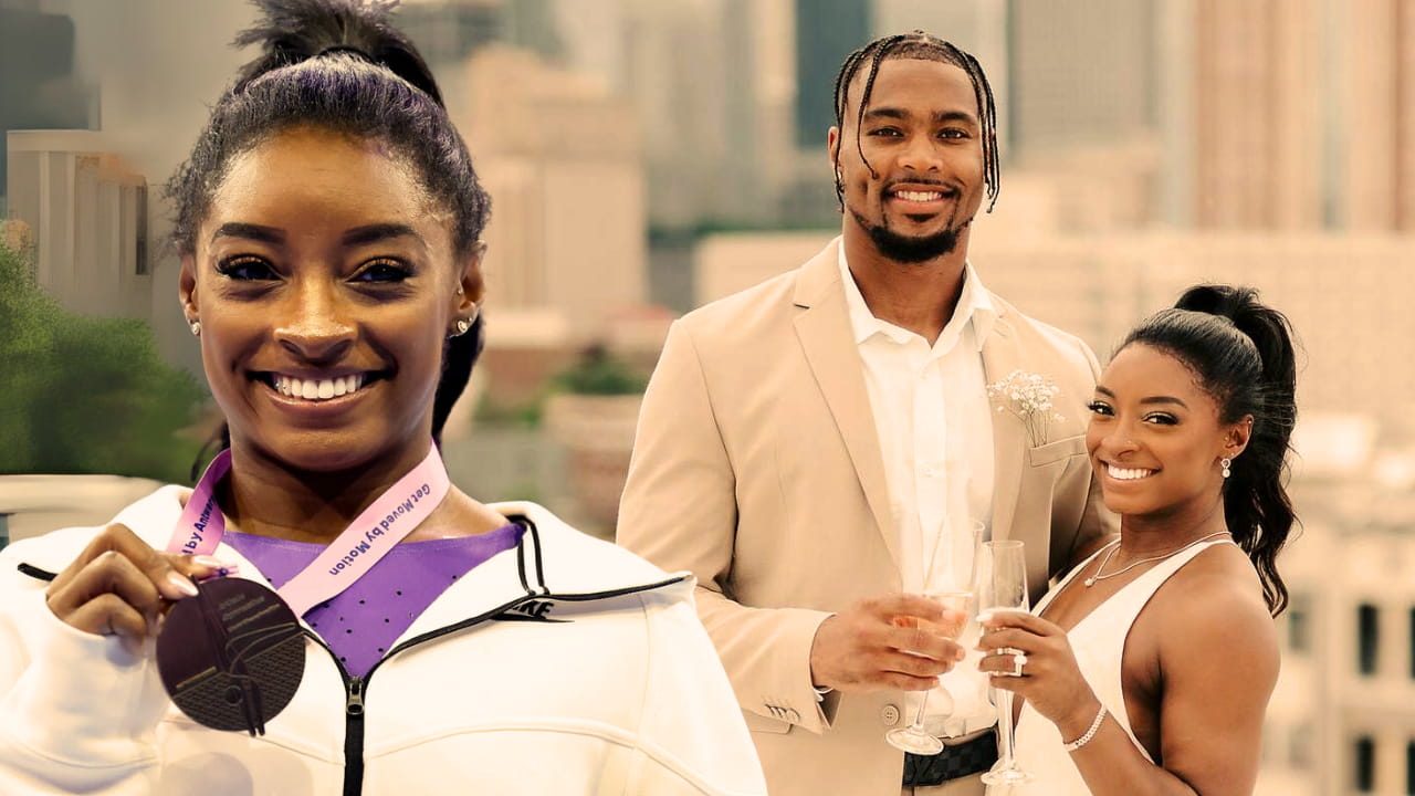 Simone Biles and Jonathan Owens gracefully joke their way around a controversy